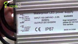 200W Waterproof IP67 Transformer Sample Video [upl. by Annaiviv]