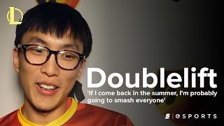 Doublelift If I come back in the summer Im probably going to smash everyone [upl. by Zul681]