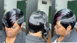 This is how I achieve my illusion parts Detailed quick weave video [upl. by Kciremed]