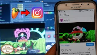 How To Upload FL Studio ZgameEditor Visuals To Instagram  Beats [upl. by Llyrad847]