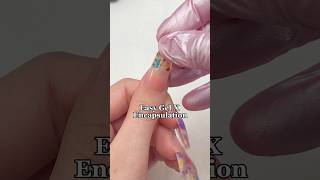 Easy Gel X Encapsulation nails modelones gelx gelnails [upl. by Yarazed]