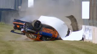 SCCA National STL 2024  Road America Race  Mills Crash Flip [upl. by Sarson]