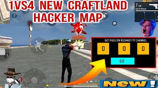 😱1vs4 FreeFire New Craftland Map Code💀 headshot Passkey Pannel Code Kya Hai❓️ Full Details🤔 [upl. by Stavro]