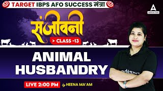 Animal Husbandry for IBPS AFO  Sanjeevani Class 13  By Heena Maam [upl. by Tiffanle]