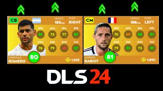 DLS 24  NEW UPDATE PLAYERS RATING [upl. by Loresz356]