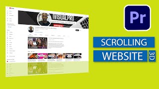 How To Create Website Scrolling Display Effect In Premiere Pro [upl. by Neelyar]