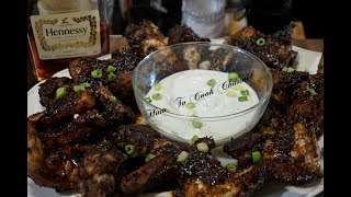 ABSOLUTE Best Hennessy Honey JERK Chicken wings RECIPE howtocookchannel [upl. by Kcered129]