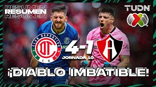 HIGHLIGHTS  Toluca 41 Atlas  Liga Mx AP2024  J10  TUDN [upl. by Sorrows]