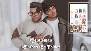 Sims 4  Gentleman CC Clothes Folder 400 CC [upl. by Hally]