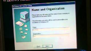 How to Install Windows NT Terminal Server 400 [upl. by Eno]