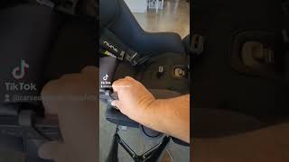 Nuna Rava and Exec How to Uninstall Rear Facing Seat Belt [upl. by Eisej452]