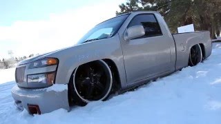 Bagged Chevy colorado Laid out in the Snow [upl. by Xavier]