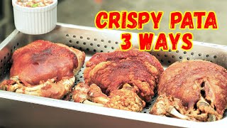 CRISPY PATA 3 WAYS  Ninong Ry [upl. by Boarer]