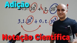 Operações com notação científica  Adição [upl. by Lerred371]