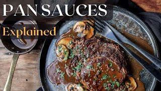 French pan sauces explained plus demonstration on how to make a madeira wine steak sauce [upl. by Myrta]