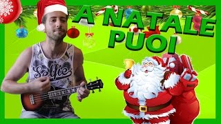 Tutorial Ukulele ➔ quotA Natale Puoiquot  CANZONI NATALIZIE Accordi Facili ITA [upl. by Terrilyn319]