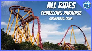 EVERY RIDE and ATTRACTION at Chimelong Paradise Theme Park  Guangzhou China [upl. by Obellia]