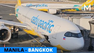 Cebu Pacific Airbus A330neo Flight Experience 5J 929 Manila to Bangkok [upl. by Assetnoc]