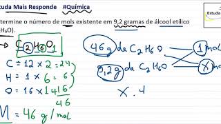 Como calcular o número de mols [upl. by Dewhirst]