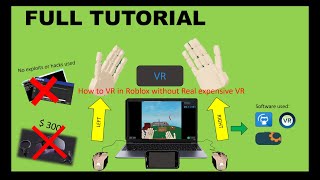 How to play VR mode in Roblox with only 23 mouse riftcat patched but use iruin VR [upl. by Llekram]