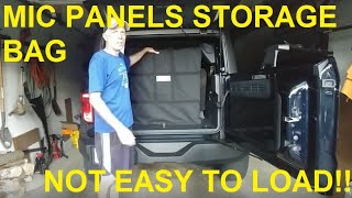 Ford Bronco 2 door MIC top front panel storage bag  how to load and secure [upl. by Salter]