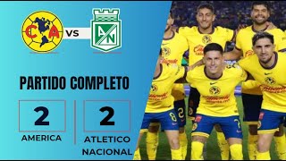 AMERICA EMPATA CONTRA ATLETICO NACIONAL DE COLOMBIA EN AMISTOSO  recreacion pes21 [upl. by Millburn]