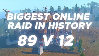 BIGGEST ONLINE RAID  89 V 12  1200 ROCKETS  RUST ZERG PROGRESSION  HOW ΛT CONTROLS VITALVTM [upl. by Neelrahs]