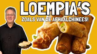 Hoe maak je loempias zoals van de afhaalchinees kip loempia recept [upl. by Arraet]