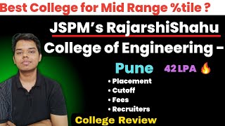 JSPM’s Rajarshi Shahu College of Engineering  Pune  College Review  42 LPA 🤩 All Information 💯 [upl. by Oakie]