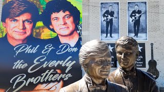 NEW EVERLY BROTHERS Statues Grave Hometown Museum amp Car [upl. by Acey]