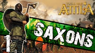 Total War Attila  Saxon Campaign 1  Invasion of Britain [upl. by Pasia668]