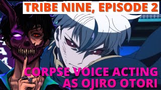 Corpse voice acting as Ojiro Otori in Episode 2 of Tribe Nine Clip 3 [upl. by Domingo]