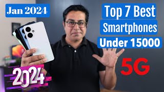 Top 7 Best 5G Phones Under 15000 in Jan 2024 I Best SmartPhone Under 15000 [upl. by Daegal711]