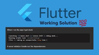 Flutter App stuck at “Running Gradle task assembleDebug SOLUTION [upl. by Anorahs]