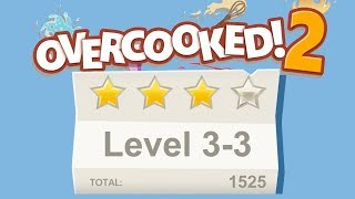 Overcooked 2 Level 33 4 stars 2 player Coop [upl. by Cinomod]