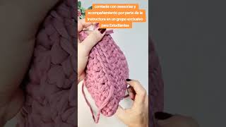 como se hacen los bolsos tejidos a crochet desde cero y paso a paso crochet tejer manualidades [upl. by Idoc]