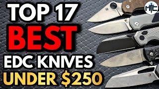 The Top 17 BEST EDC Folding Knives Under 250  2024 [upl. by Riem]