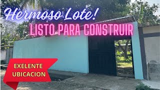 💚 128 LOTE GRANDE CON MURO PERIMETRAL AGUA POTABLE LISTO PARA CONSTRUIR en EXELENTE UBICACION [upl. by Mairam]