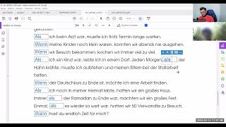 Almanca  Als ve Wenn Bağlacı Cümle Örnekleri almanca deutsch goethe eğitim als wenn [upl. by Eyahc]