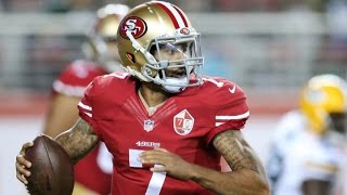 Spotlight controversial QB Kaepernick in San Diego game [upl. by Sadoff]