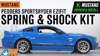 20052014 Mustang Pedders SportsRyder EziFit Spring amp Shock Kit Review amp Install [upl. by Artemed]