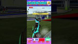 Extreme Car Driving Simulator  Stuck In Race 🤣 stuck 2024 extremecardrivingsimulator shorts [upl. by Adnertal]