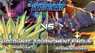 91724 NYC Digimon Card Game Weekly Final Rounds Magna X7GDLs VS RagnaLoard [upl. by Eetnahs]