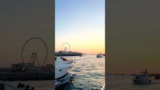 Yacht Tour Dubai Marina  Marina Sunset View travel dubai marina trending video yacht shorts [upl. by Yruok172]