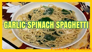 GARLIC SPINACH SPAGHETTI  Richard in the kitchen [upl. by Anaik]