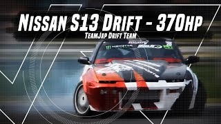 Nissan S13 Drift  370HP  TeamJap Drift Team [upl. by Ahtiekal575]