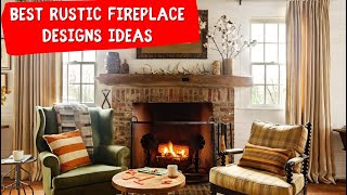 THE BEST MODERN and RUSTIC FIREPLACE DESIGN IDEAS 🍀 50 foto for inspiration [upl. by Allevon]