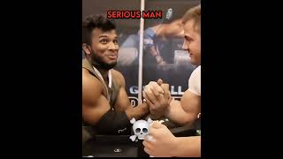 Arm wrestling Levan vs Irakli  armwrestling levansaginashvili edit shorts [upl. by Adehsor]