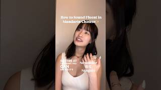 How to Sound Fluent in Mandarin Chinese✨ Cheryl Goer English Mandarin Chinese [upl. by Einapets]