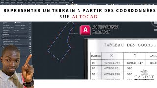 Comment entrer les coordonnées GPS dun terrain pour avoir ces dimensions précise sur Autocad Tuto [upl. by Akelam35]